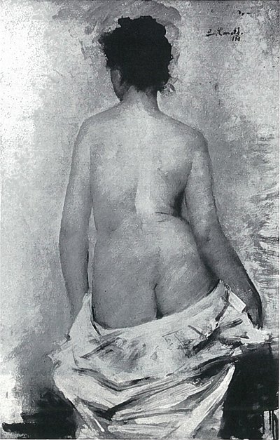 Nudo femminile di schiena da Lovis Corinth